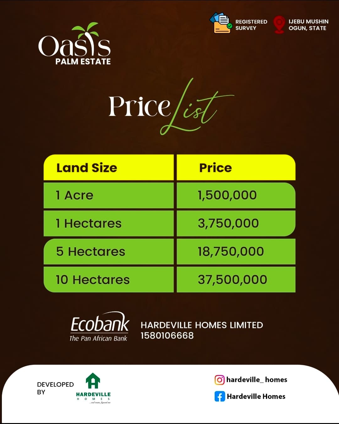 Oasis lifestyle aerial view